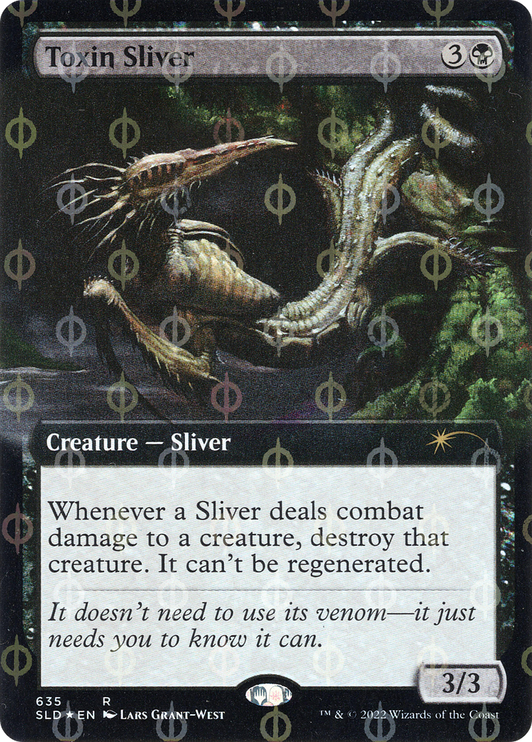 Toxin Sliver (Extended Art) (Step-and-Compleat Foil) [Secret Lair Drop Promos] | North Valley Games