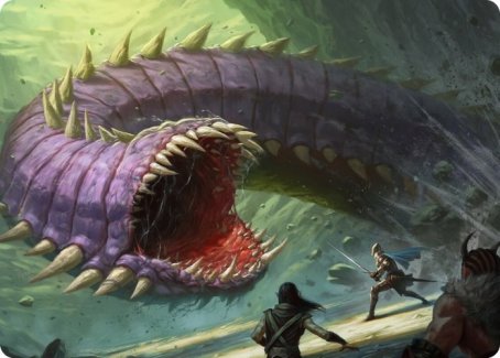 Purple Worm Art Card [Dungeons & Dragons: Adventures in the Forgotten Realms Art Series] | North Valley Games