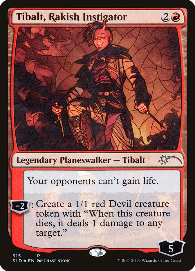 Tibalt, Rakish Instigator (Stained Glass) [Secret Lair Drop Promos] | North Valley Games