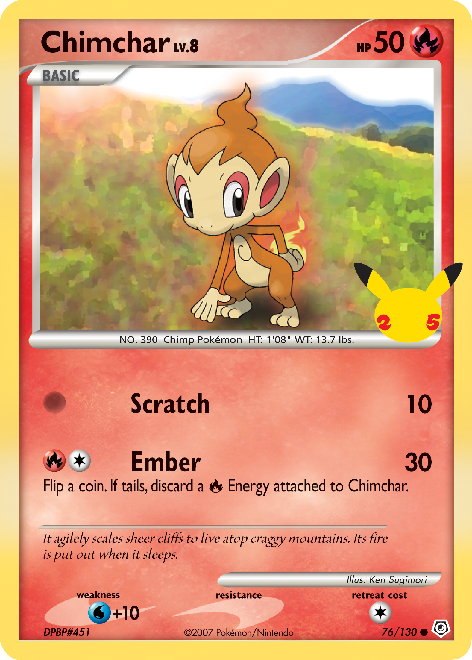 Chimchar (76/130) [First Partner Pack] | North Valley Games
