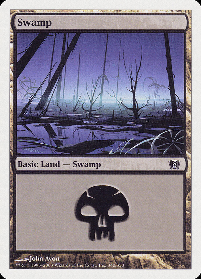 Swamp (340) [Eighth Edition] | North Valley Games