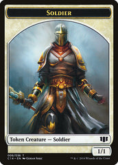Soldier // Spirit Double-Sided Token [Commander 2014 Tokens] | North Valley Games