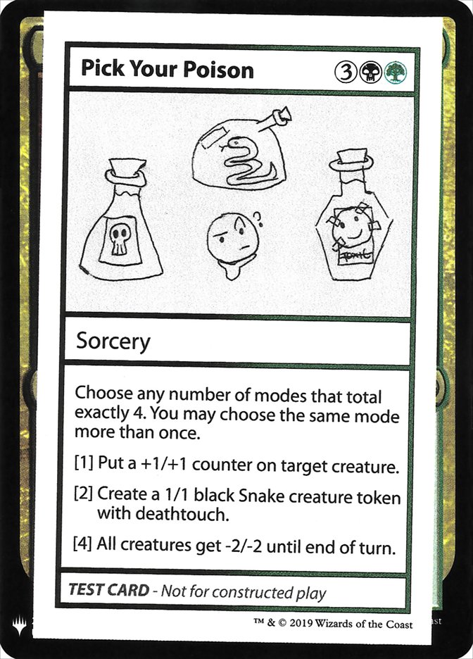 Pick Your Poison [Mystery Booster Playtest Cards] | North Valley Games