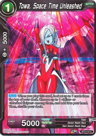 Towa, Space Time Unleashed (BT3-115) [Cross Worlds] | North Valley Games
