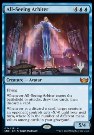 All-Seeing Arbiter (Promo Pack) [Streets of New Capenna Promos] | North Valley Games