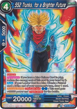 SS2 Trunks, for a Brighter Future (BT10-043) [Rise of the Unison Warrior 2nd Edition] | North Valley Games