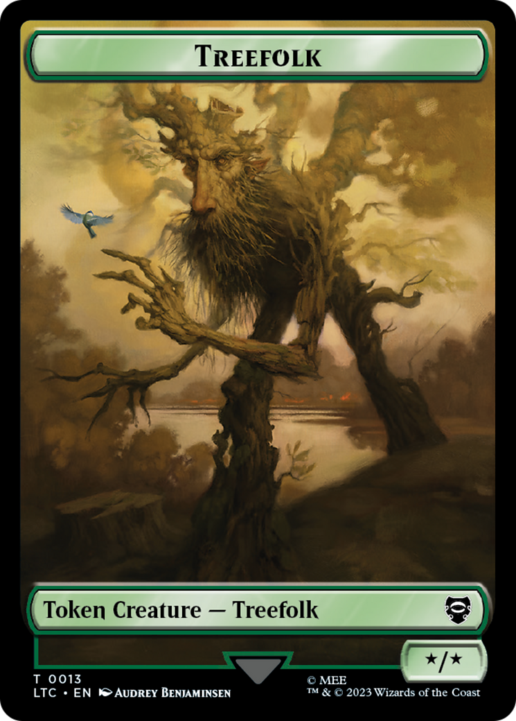 Treefolk // Food Token [The Lord of the Rings: Tales of Middle-Earth Commander Tokens] | North Valley Games