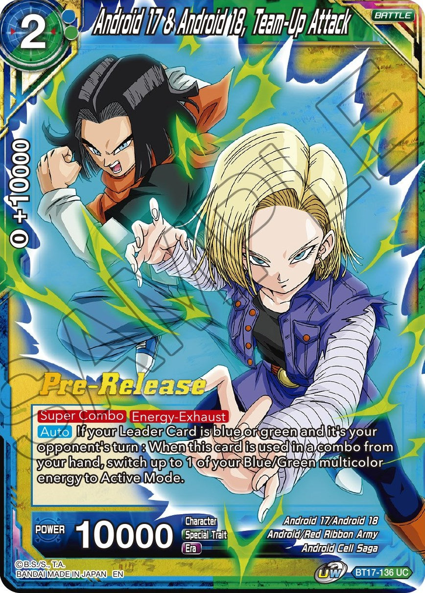 Android 17 & Android 18, Team-Up Attack (BT17-136) [Ultimate Squad Prerelease Promos] | North Valley Games