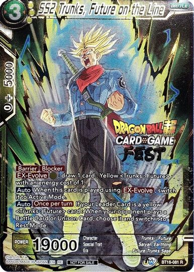 SS2 Trunks, Future on the Line (Card Game Fest 2022) (BT16-081) [Tournament Promotion Cards] | North Valley Games