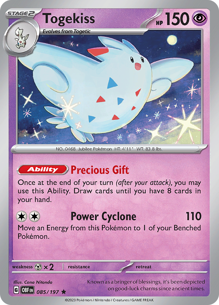 Togekiss (085/197) [Scarlet & Violet: Obsidian Flames] | North Valley Games