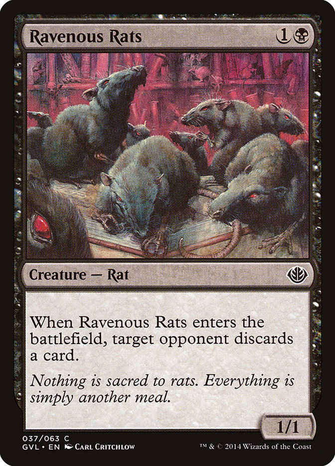 Ravenous Rats (Garruk vs. Liliana) [Duel Decks Anthology] | North Valley Games