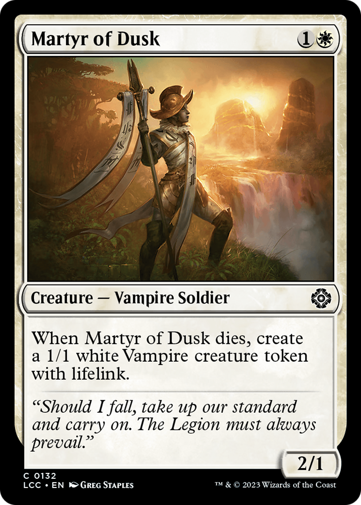 Martyr of Dusk [The Lost Caverns of Ixalan Commander] | North Valley Games