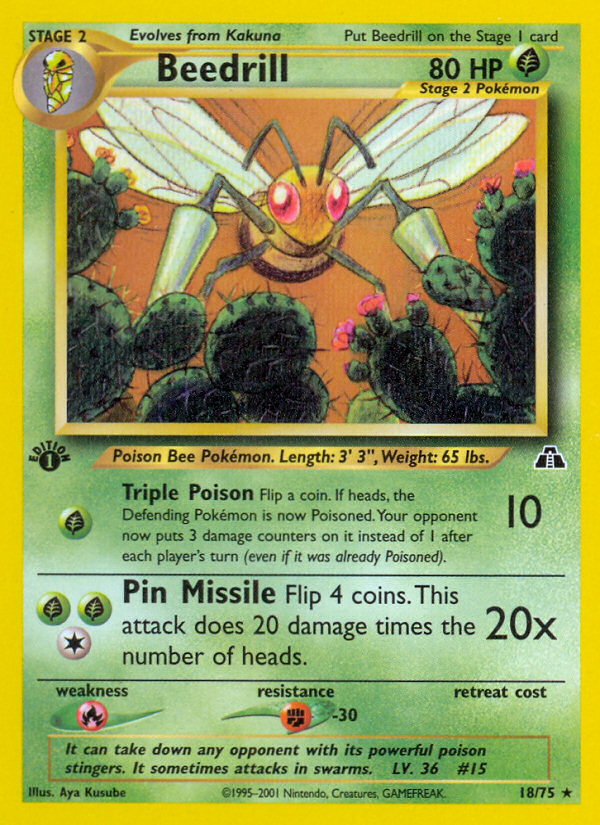 Beedrill (18/75) [Neo Discovery 1st Edition] | North Valley Games