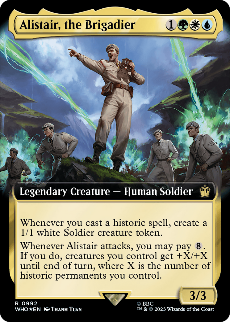 Alistair, the Brigadier (Extended Art) (Surge Foil) [Doctor Who] | North Valley Games