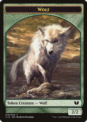 Wolf // Zombie Double-Sided Token [Commander 2015 Tokens] | North Valley Games