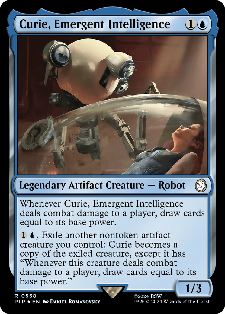 Curie, Emergent Intelligence (Surge Foil) [Fallout] | North Valley Games