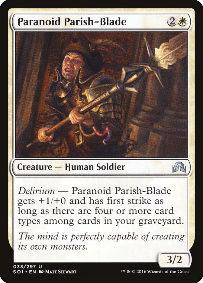 Paranoid Parish-Blade [Shadows over Innistrad] | North Valley Games