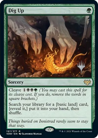 Dig Up (Promo Pack) [Innistrad: Crimson Vow Promos] | North Valley Games