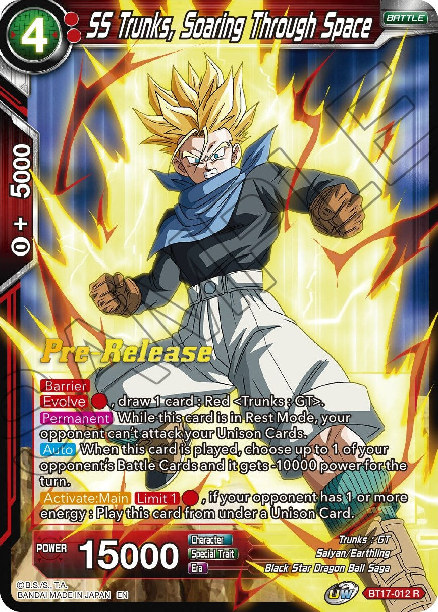 SS Trunks, Soaring Through Space (BT17-012) [Ultimate Squad Prerelease Promos] | North Valley Games