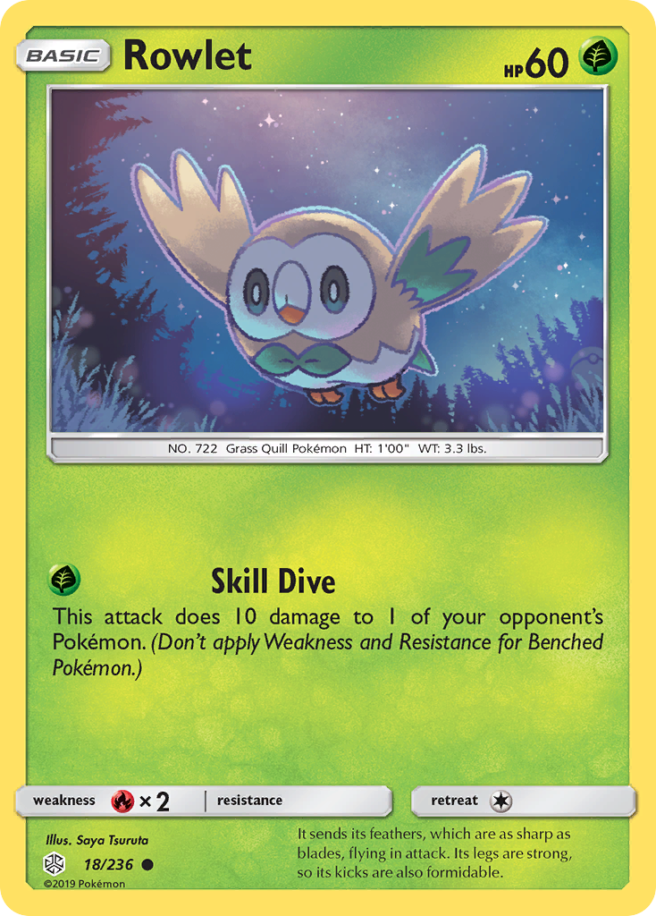 Rowlet (18/236) [Sun & Moon: Cosmic Eclipse] | North Valley Games