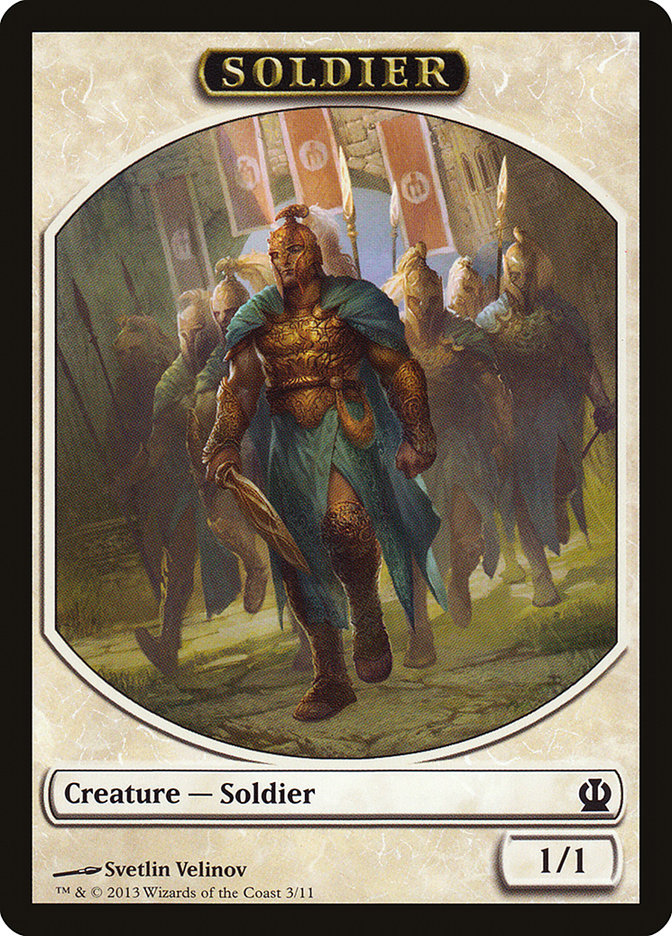 Soldier Token (3/11) [Theros Tokens] | North Valley Games