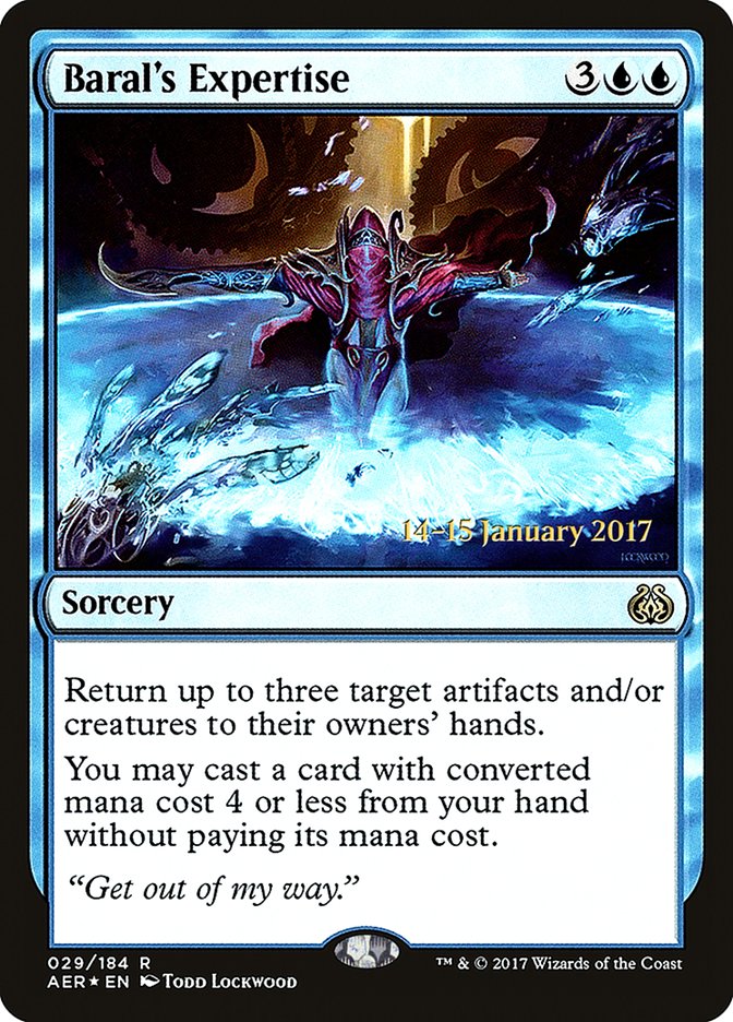 Baral's Expertise [Aether Revolt Prerelease Promos] | North Valley Games