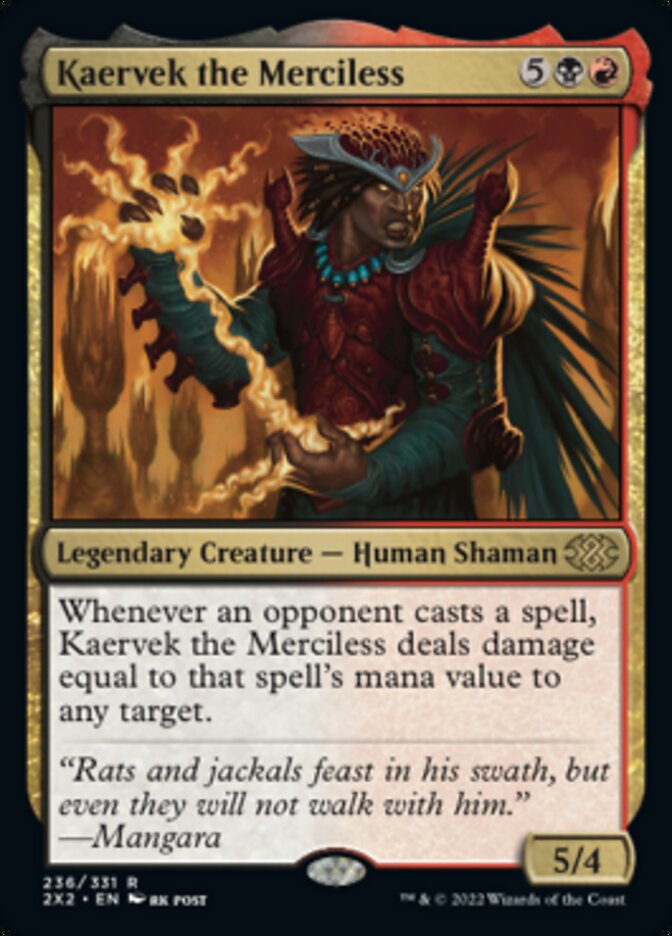 Kaervek the Merciless [Double Masters 2022] | North Valley Games