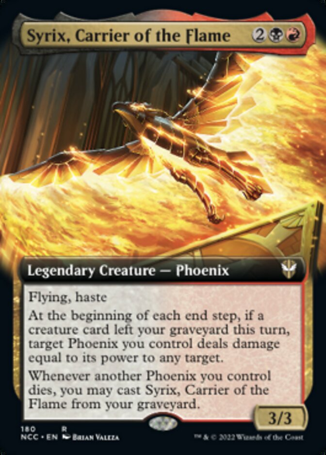 Syrix, Carrier of the Flame (Extended Art) [Streets of New Capenna Commander] | North Valley Games