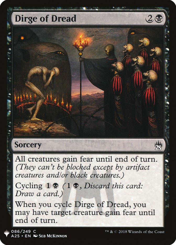 Dirge of Dread [Mystery Booster] | North Valley Games
