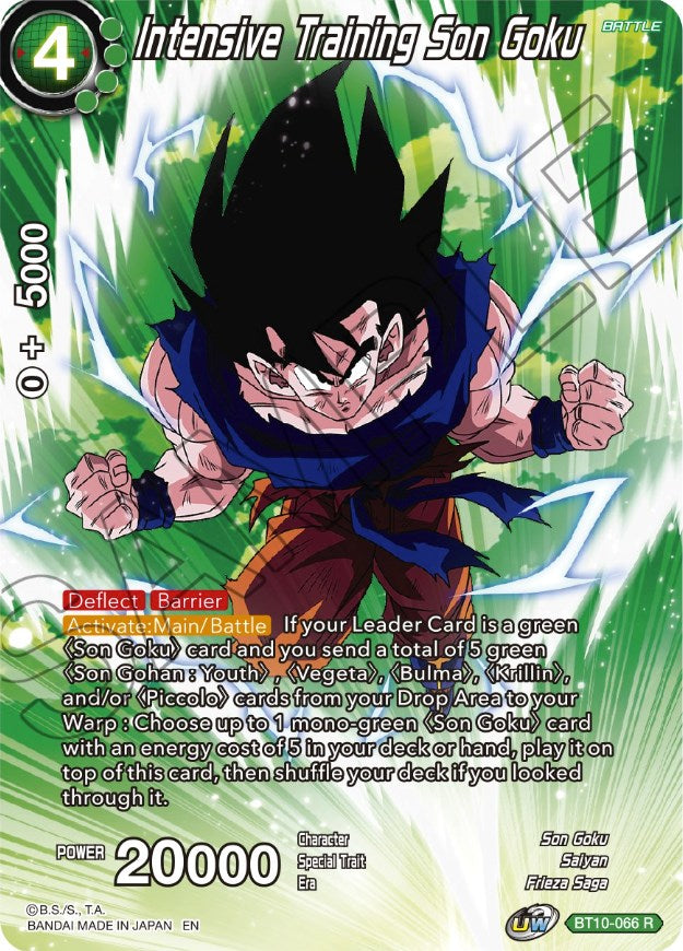 Intensive Training Son Goku (BT10-066) [Theme Selection: History of Son Goku] | North Valley Games