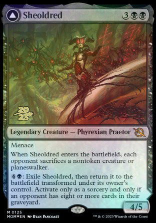 Sheoldred // The True Scriptures [March of the Machine Prerelease Promos] | North Valley Games
