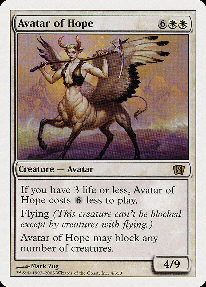 Avatar of Hope [Eighth Edition] | North Valley Games