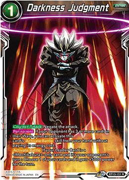 Darkness Judgment (Rare) (BT13-151) [Supreme Rivalry] | North Valley Games