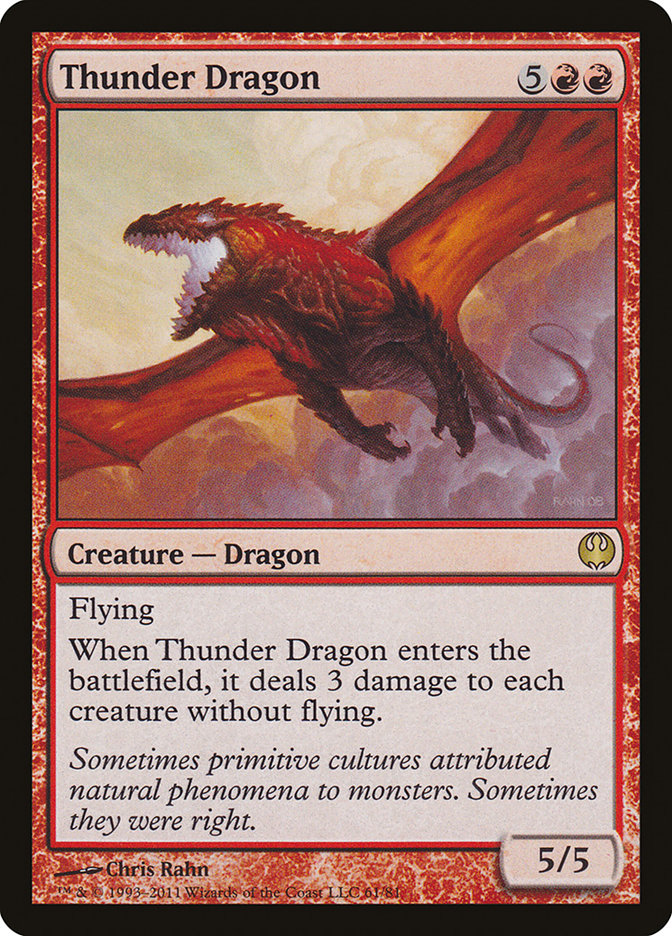 Thunder Dragon [Duel Decks: Knights vs. Dragons] | North Valley Games