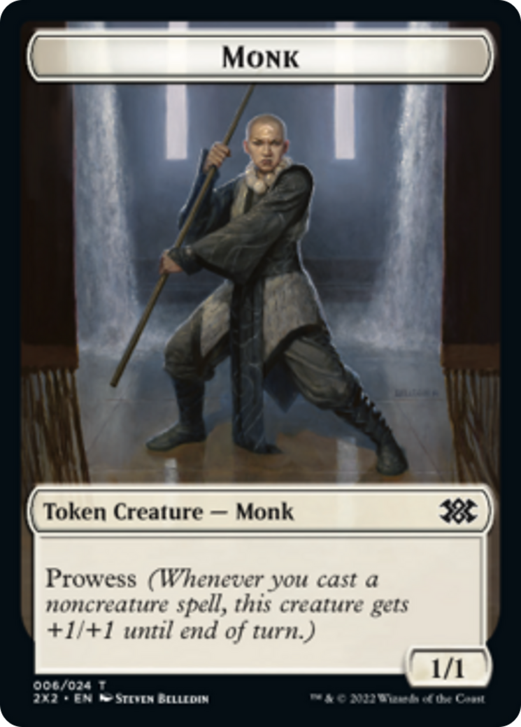 Faerie Rogue // Monk Double-Sided Token [Double Masters 2022 Tokens] | North Valley Games