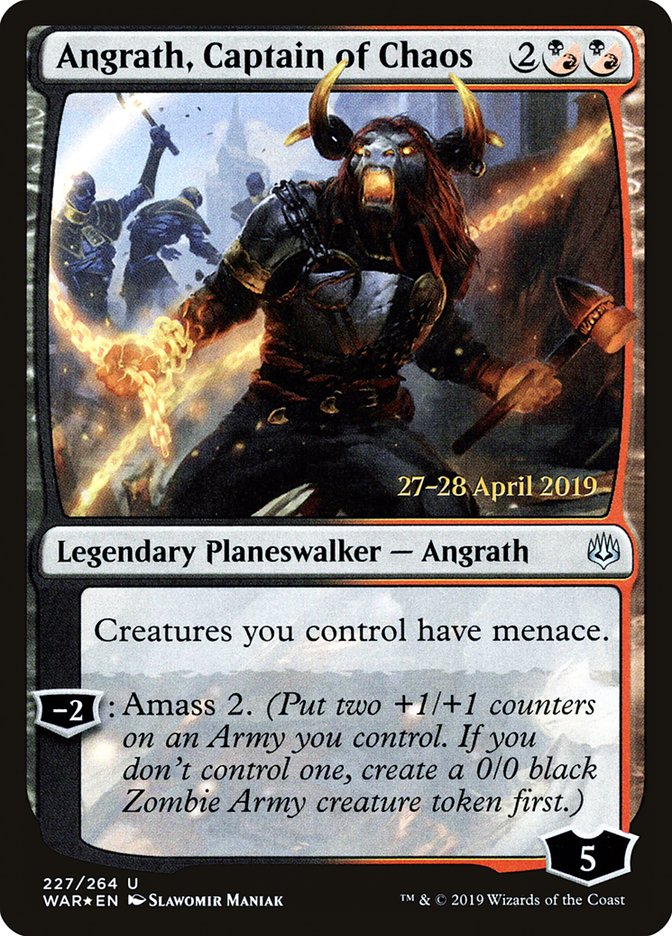 Angrath, Captain of Chaos [War of the Spark Prerelease Promos] | North Valley Games