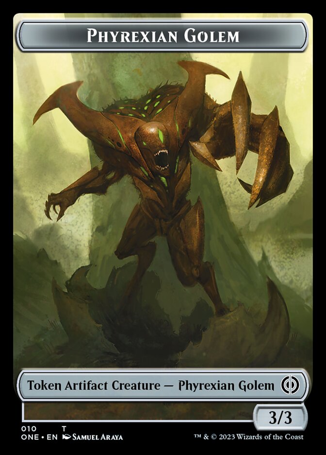 Phyrexian Golem Token [Phyrexia: All Will Be One Tokens] | North Valley Games