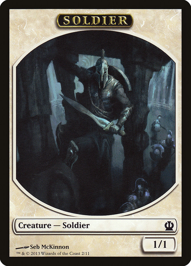 Soldier Token (2/11) [Theros Tokens] | North Valley Games
