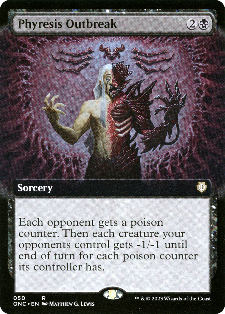 Phyresis Outbreak (Extended Art) [Phyrexia: All Will Be One Commander] | North Valley Games