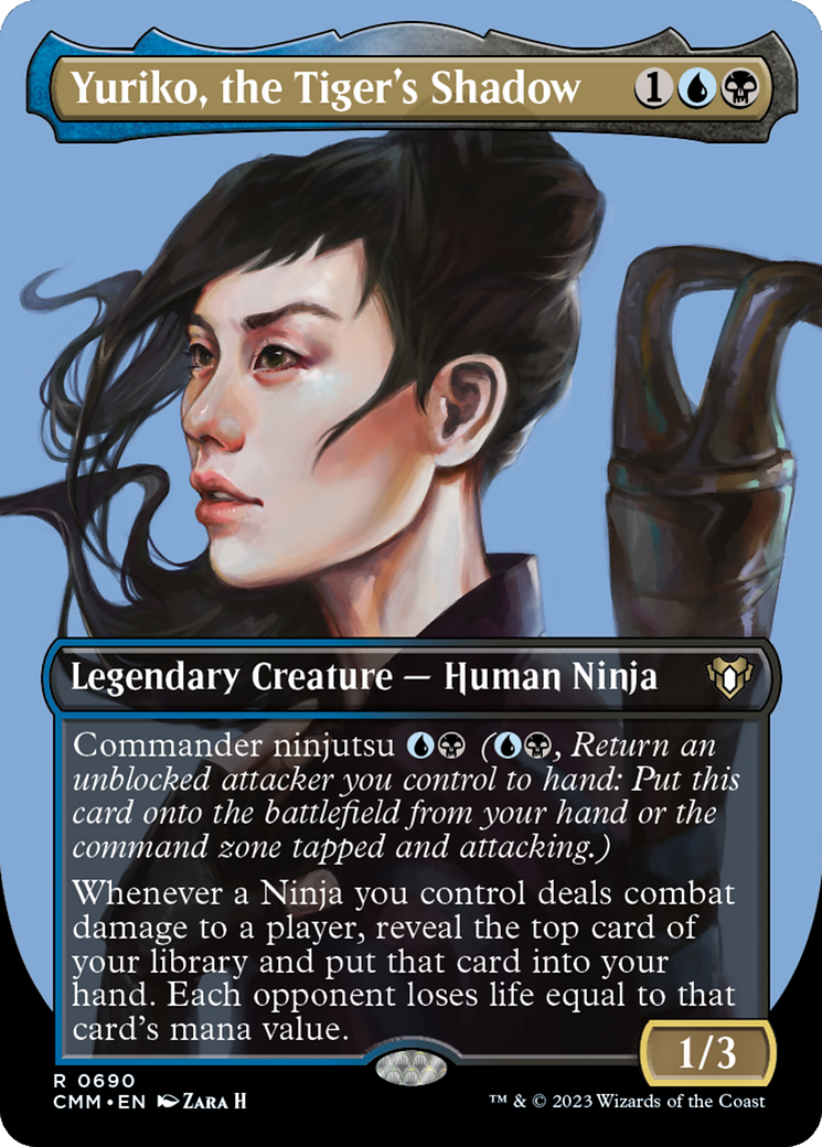 Yuriko, the Tiger's Shadow (Borderless Profile) [Commander Masters] | North Valley Games