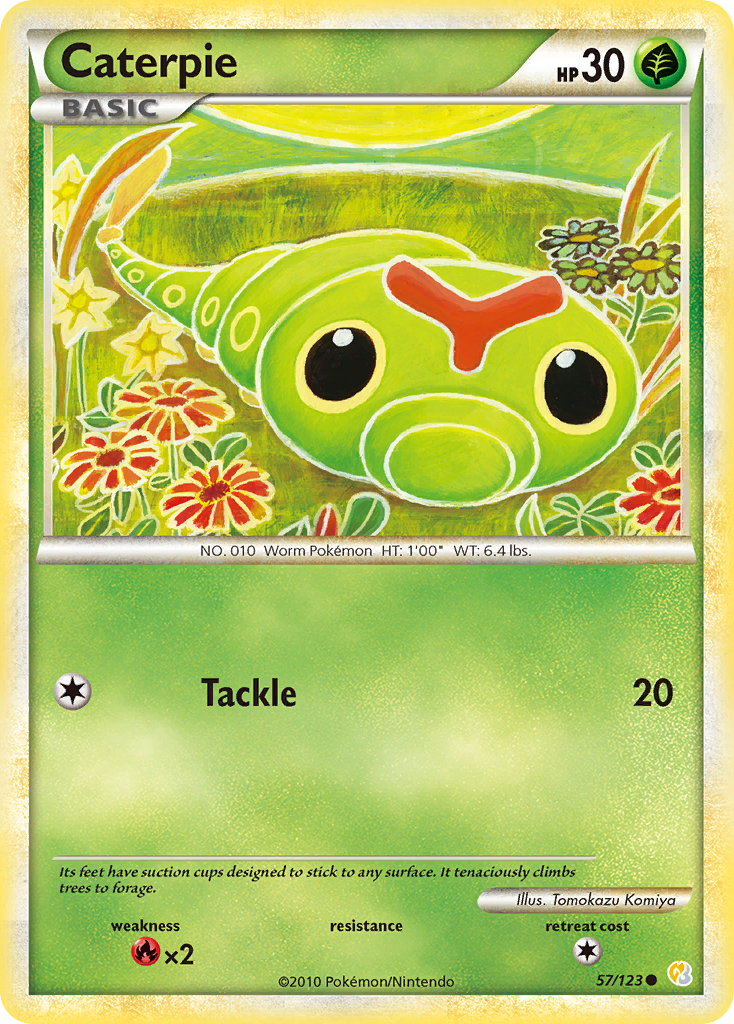 Caterpie (57/123) [HeartGold & SoulSilver: Base Set] | North Valley Games