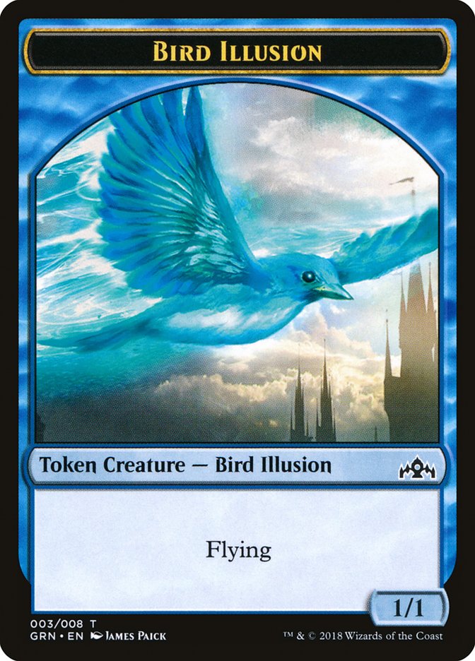 Bird Illusion Token [Guilds of Ravnica Tokens] | North Valley Games
