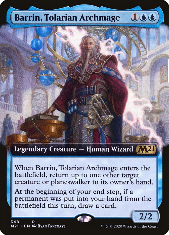 Barrin, Tolarian Archmage (Extended Art) [Core Set 2021] | North Valley Games