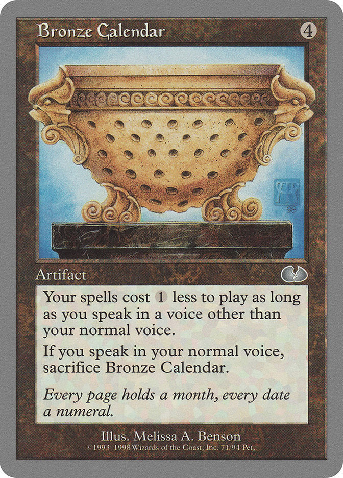 Bronze Calendar [Unglued] | North Valley Games