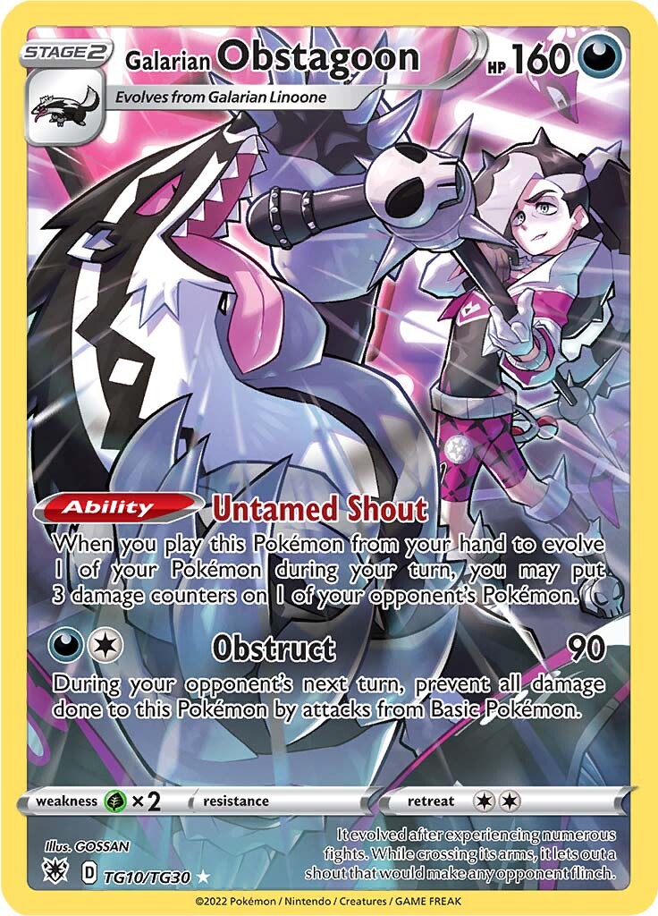 Galarian Obstagoon (TG10/TG30) [Sword & Shield: Astral Radiance] | North Valley Games