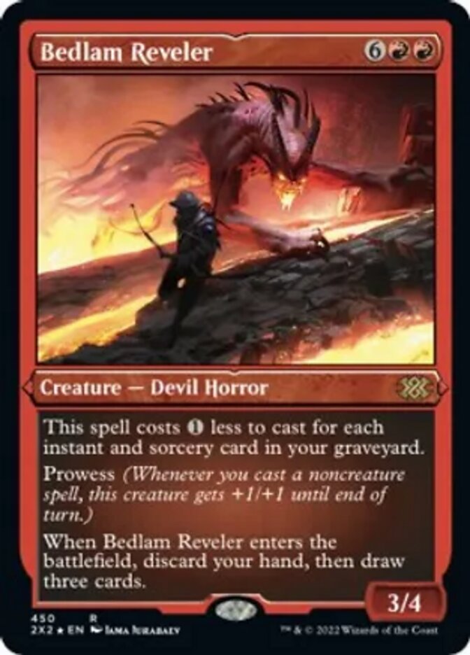Bedlam Reveler (Foil Etched) [Double Masters 2022] | North Valley Games