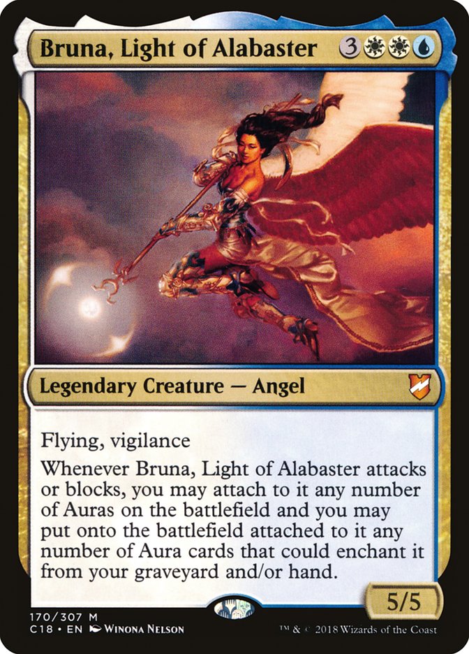 Bruna, Light of Alabaster (Oversized) [Commander 2018 Oversized] | North Valley Games