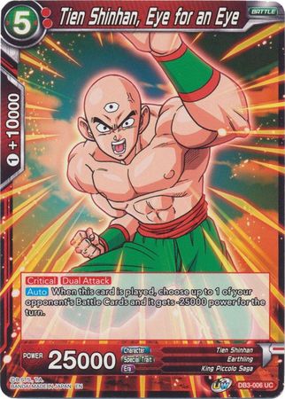 Tien Shinhan, Eye for an Eye (DB3-006) [Giant Force] | North Valley Games