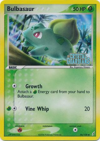 Bulbasaur (46/100) (Stamped) [EX: Crystal Guardians] | North Valley Games