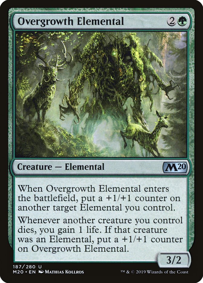 Overgrowth Elemental [Core Set 2020] | North Valley Games
